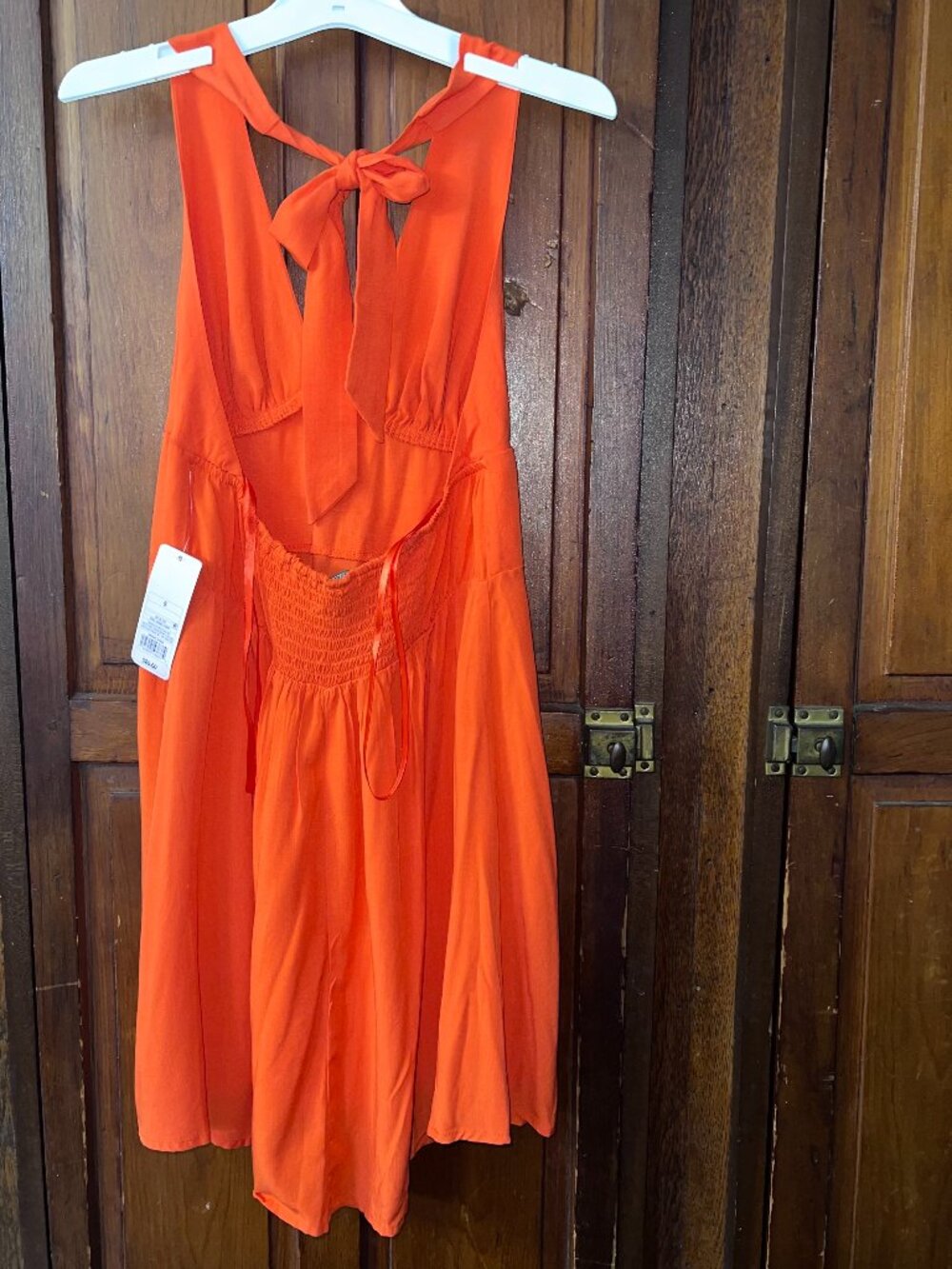 Wild Fable Orange Halter Sundress for Cocktail Day Party Sundress - Picture 4 of 11